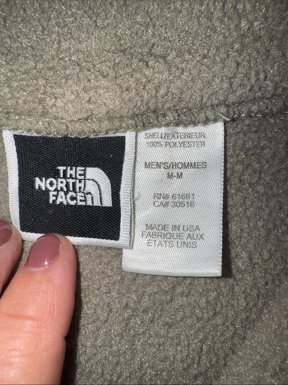 The North Face Men's Sage Green Quarter-Zip Fleece Pullover